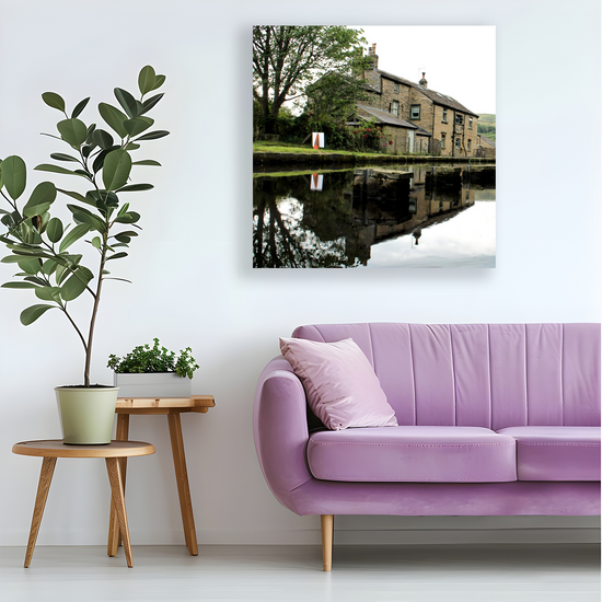 Canvas Art. English Landscapes & Riverscapes. Standedge Canal. Huddersfield. West Yorkshire. England.