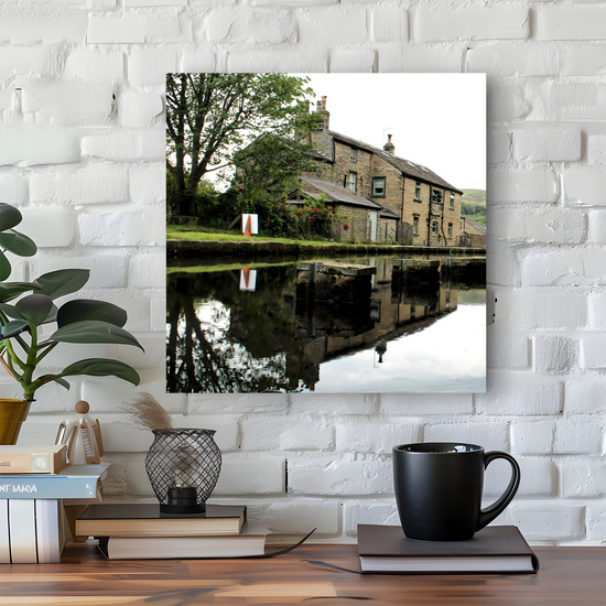 Canvas Art. English Landscapes & Riverscapes. Standedge Canal. Huddersfield. West Yorkshire. England.