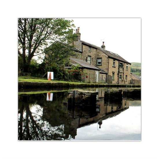 Canvas Art. English Landscapes & Riverscapes. Standedge Canal. Huddersfield. West Yorkshire. England.