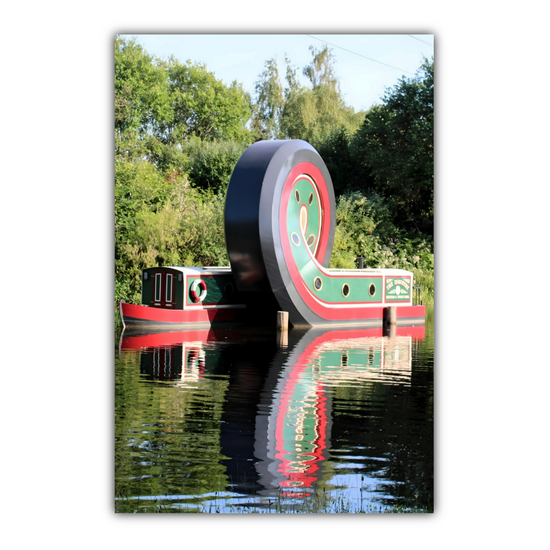 Canvas Art. English Landscapes & Riverscapes. Sheffield Canal. South Yorkshire. England.