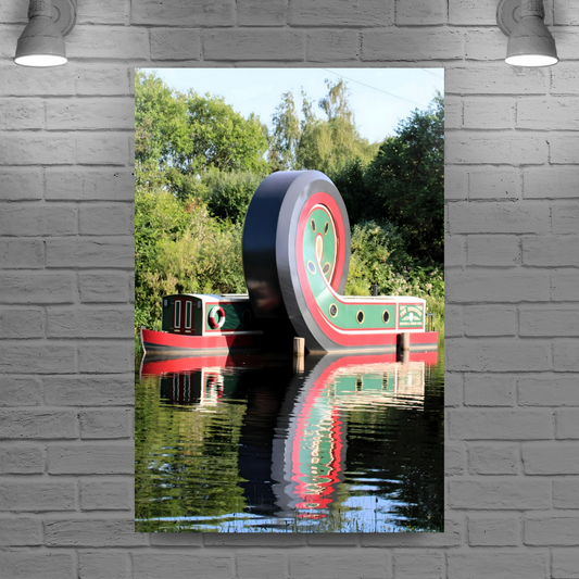 Canvas Art. English Landscapes & Riverscapes. Sheffield Canal. South Yorkshire. England.