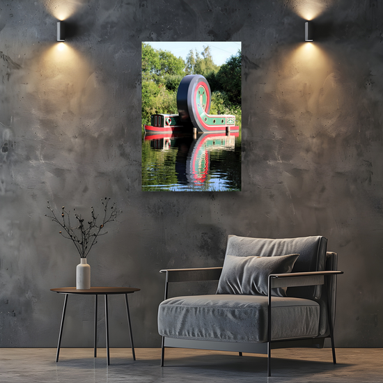 Canvas Art. English Landscapes & Riverscapes. Sheffield Canal. South Yorkshire. England.