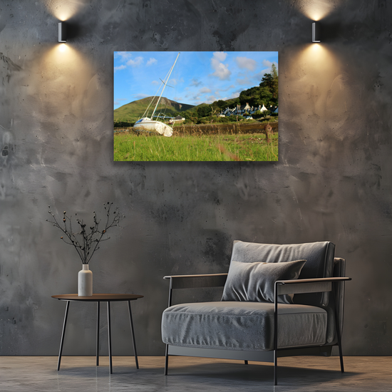 Canvas Art. Scottish Landscapes & Seascapes. Lochranza. Isle of Arran. Scotland.