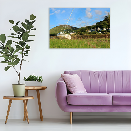 Canvas Art. Scottish Landscapes & Seascapes. Lochranza. Isle of Arran. Scotland.