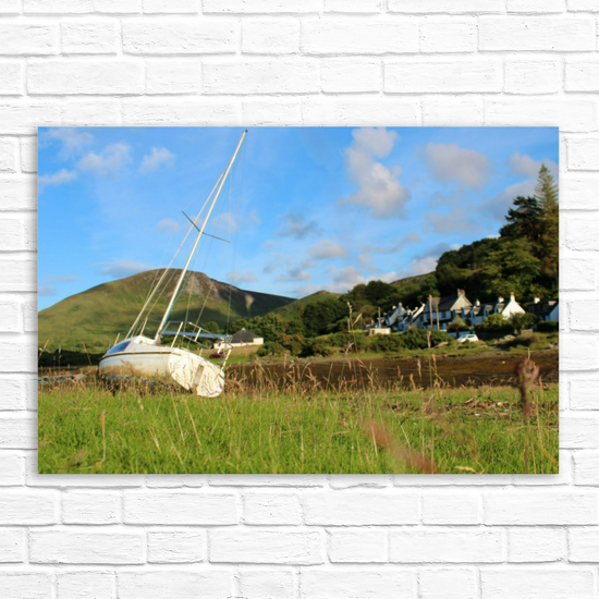 Canvas Art. Scottish Landscapes & Seascapes. Lochranza. Isle of Arran. Scotland.