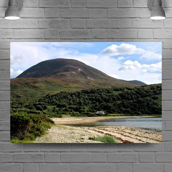 Canvas Art. Scottish Landscapes & Seascapes. Catacol. Isle of Arran. Scotland.