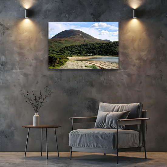 Canvas Art. Scottish Landscapes & Seascapes. Catacol. Isle of Arran. Scotland.