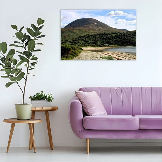 Canvas Art. Scottish Landscapes & Seascapes. Catacol. Isle of Arran. Scotland.