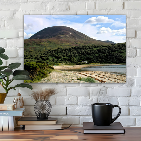 Canvas Art. Scottish Landscapes & Seascapes. Catacol. Isle of Arran. Scotland.