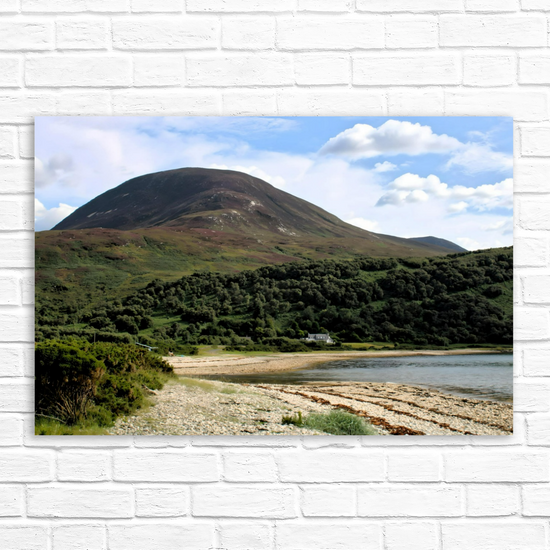 Canvas Art. Scottish Landscapes & Seascapes. Catacol. Isle of Arran. Scotland.