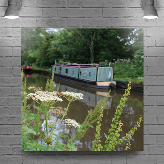 Canvas Art. English Landscapes & Riverscapes. Bugsworth Canal Basin. Buxworth. Derbyshire. England.