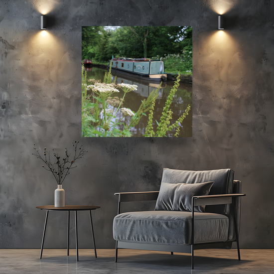 Canvas Art. English Landscapes & Riverscapes. Bugsworth Canal Basin. Buxworth. Derbyshire. England.