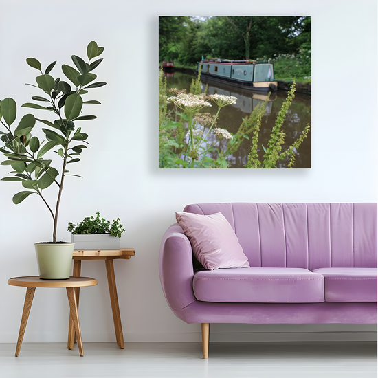 Canvas Art. English Landscapes & Riverscapes. Bugsworth Canal Basin. Buxworth. Derbyshire. England.