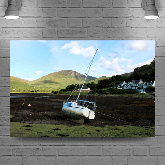 Canvas Art. Scottish Landscapes & Seascapes. Lochranza. Isle of Arran. Scotland.