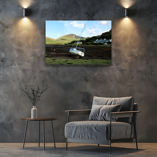 Canvas Art. Scottish Landscapes & Seascapes. Lochranza. Isle of Arran. Scotland.