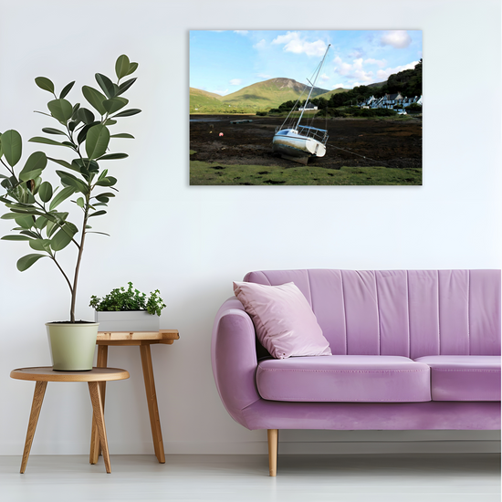 Canvas Art. Scottish Landscapes & Seascapes. Lochranza. Isle of Arran. Scotland.
