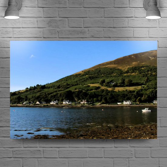 Canvas Art. Scottish Landscapes & Seascapes. Lochranza. Isle of Arran. Scotland.