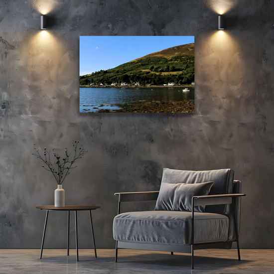 Canvas Art. Scottish Landscapes & Seascapes. Lochranza. Isle of Arran. Scotland.