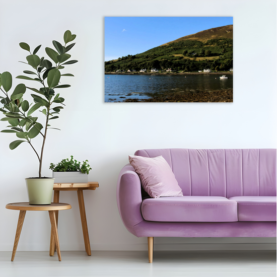 Canvas Art. Scottish Landscapes & Seascapes. Lochranza. Isle of Arran. Scotland.