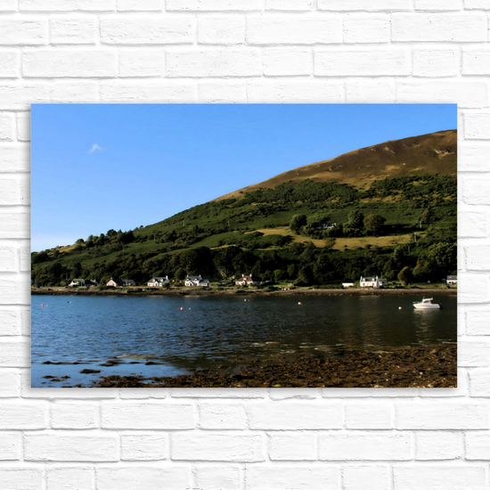 Canvas Art. Scottish Landscapes & Seascapes. Lochranza. Isle of Arran. Scotland.