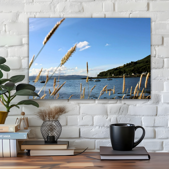 Canvas Art. Scottish Landscapes & Seascapes. Lochranza. Isle of Arran. Scotland.