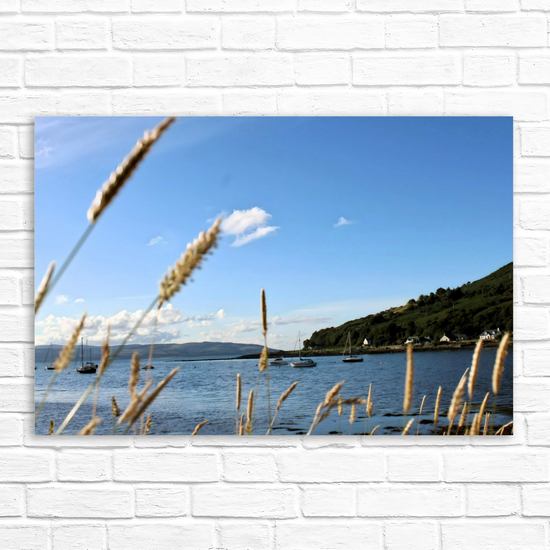 Canvas Art. Scottish Landscapes & Seascapes. Lochranza. Isle of Arran. Scotland.