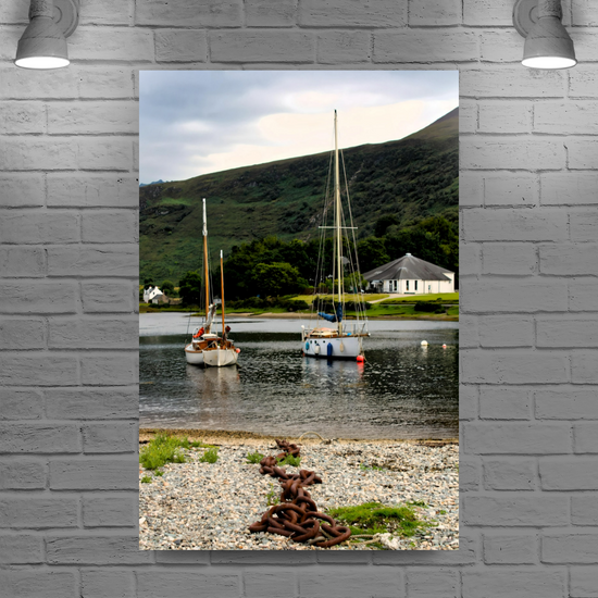 Canvas Art. Scottish Landscapes & Seascapes. Lochranza. Isle of Arran. Scotland.