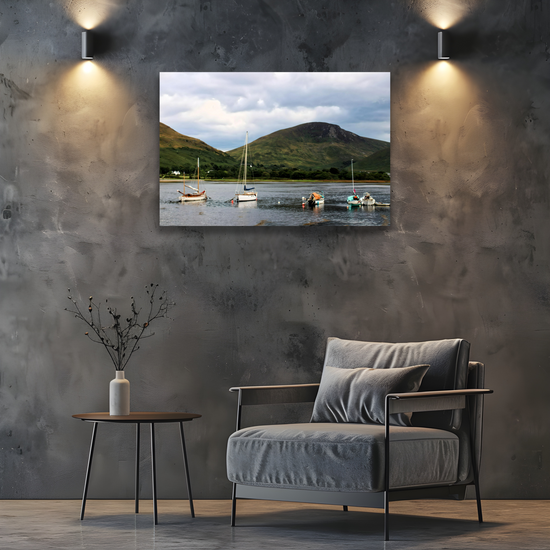 Canvas Art. Scottish Landscapes & Seascapes. Lochranza. Isle of Arran. Scotland.