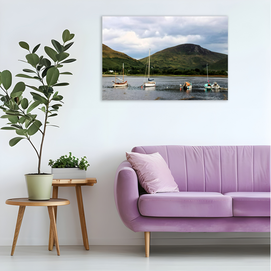Canvas Art. Scottish Landscapes & Seascapes. Lochranza. Isle of Arran. Scotland.