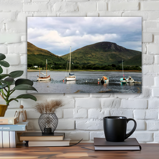 Canvas Art. Scottish Landscapes & Seascapes. Lochranza. Isle of Arran. Scotland.