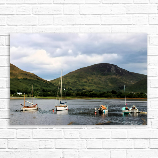 Canvas Art. Scottish Landscapes & Seascapes. Lochranza. Isle of Arran. Scotland.