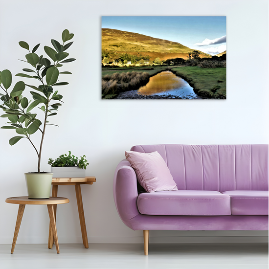 Canvas Art. Scottish Landscapes & Seascapes. Lochranza. Isle of Arran. Scotland.