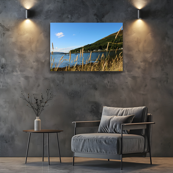 Canvas Art. Scottish Landscapes & Seascapes. Lochranza. Isle of Arran. Scotland.