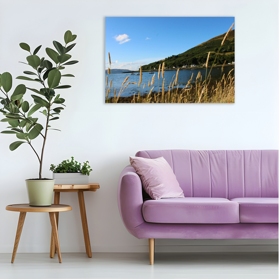 Canvas Art. Scottish Landscapes & Seascapes. Lochranza. Isle of Arran. Scotland.