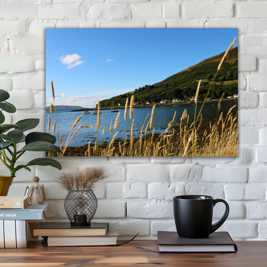 Canvas Art. Scottish Landscapes & Seascapes. Lochranza. Isle of Arran. Scotland.