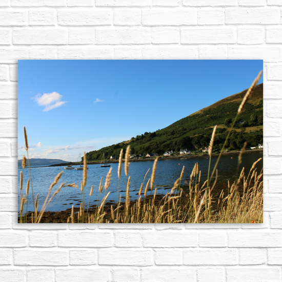 Canvas Art. Scottish Landscapes & Seascapes. Lochranza. Isle of Arran. Scotland.