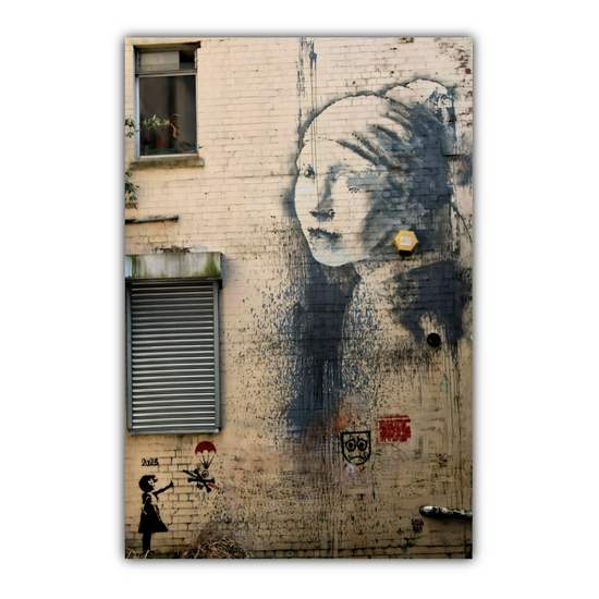 Canvas Art. English Cityscapes & Landmarks. Banksy Trail. Bristol. England.
