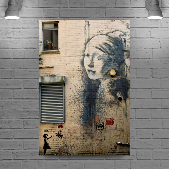 Canvas Art. English Cityscapes & Landmarks. Banksy Trail. Bristol. England.