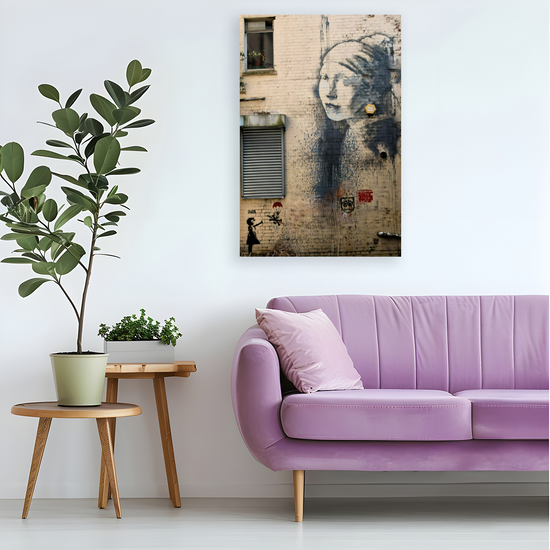 Canvas Art. English Cityscapes & Landmarks. Banksy Trail. Bristol. England.