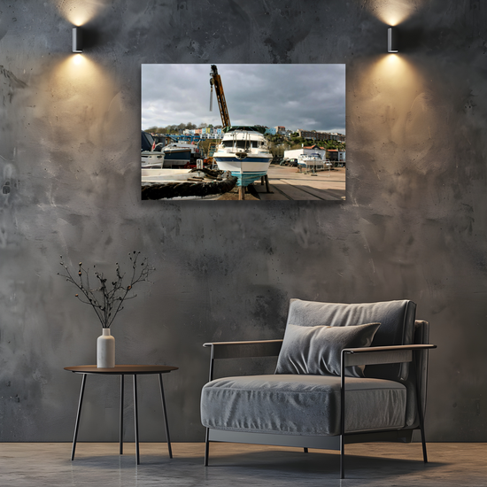 Canvas Art. English Cityscapes & Riverscapes. Bristol Harbour. England.