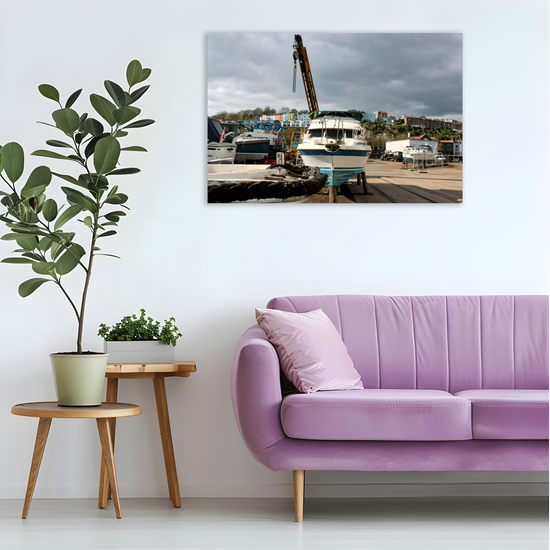 Canvas Art. English Cityscapes & Riverscapes. Bristol Harbour. England.