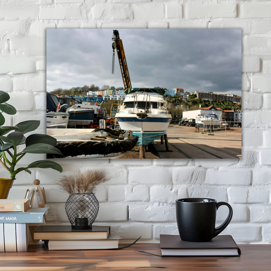 Canvas Art. English Cityscapes & Riverscapes. Bristol Harbour. England.