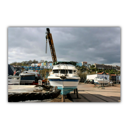Canvas Art. English Cityscapes & Riverscapes. Bristol Harbour. England.