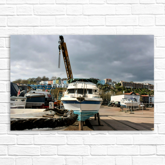 Canvas Art. English Cityscapes & Riverscapes. Bristol Harbour. England.