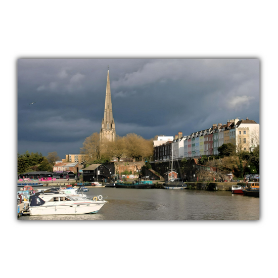 Canvas Art. English Cityscapes & Riverscapes. Bristol Harbour. England.