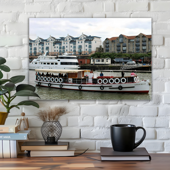 Canvas Art. English Cityscapes & Riverscapes. Bristol Harbour. England.