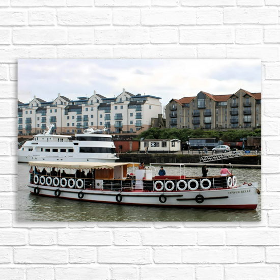 Canvas Art. English Cityscapes & Riverscapes. Bristol Harbour. England.