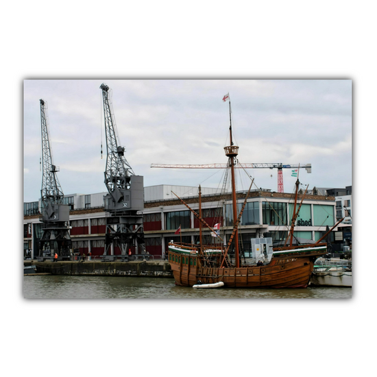 Canvas Art. English Cityscapes & Riverscapes. Bristol Harbour. England.