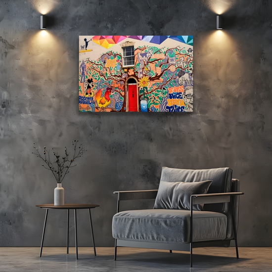 Canvas Art. English Cityscapes & Landmarks. Stokes Croft. Bristol. England.