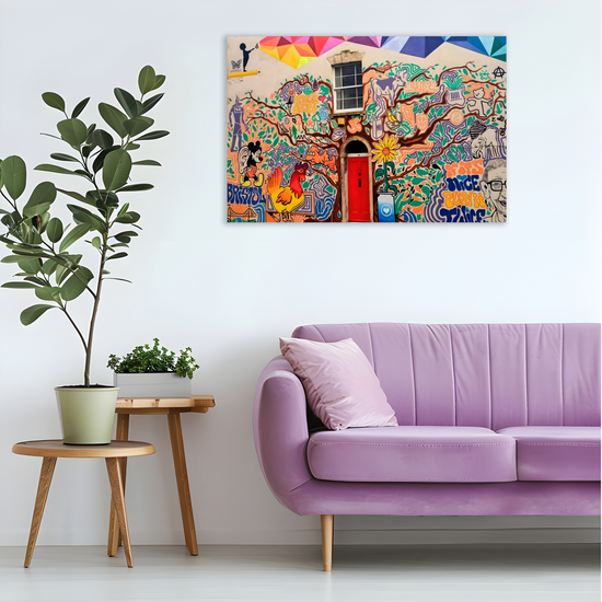 Canvas Art. English Cityscapes & Landmarks. Stokes Croft. Bristol. England.